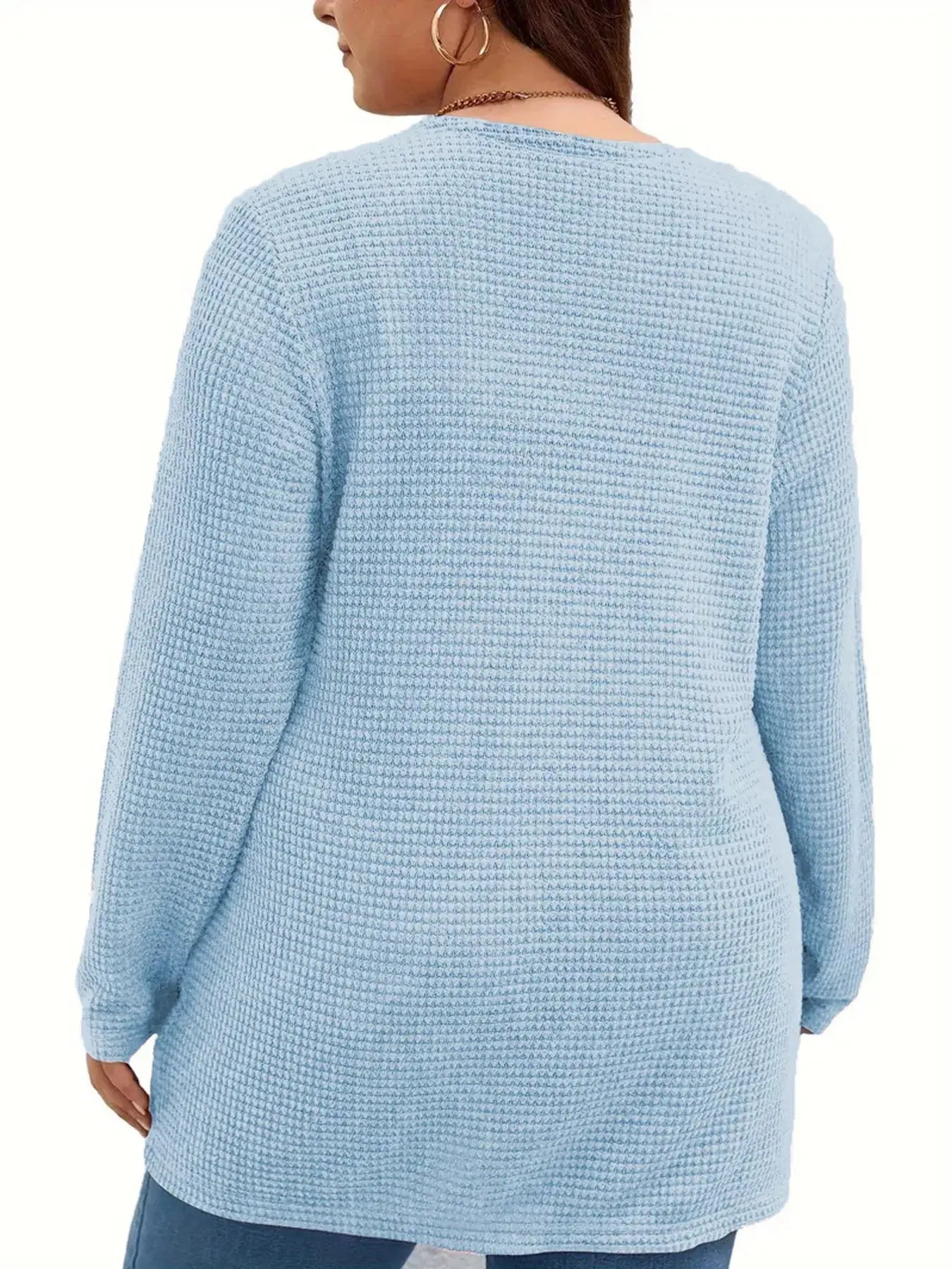 Plus Size Open Front Long Sleeve Knit Cardigan Simply Love