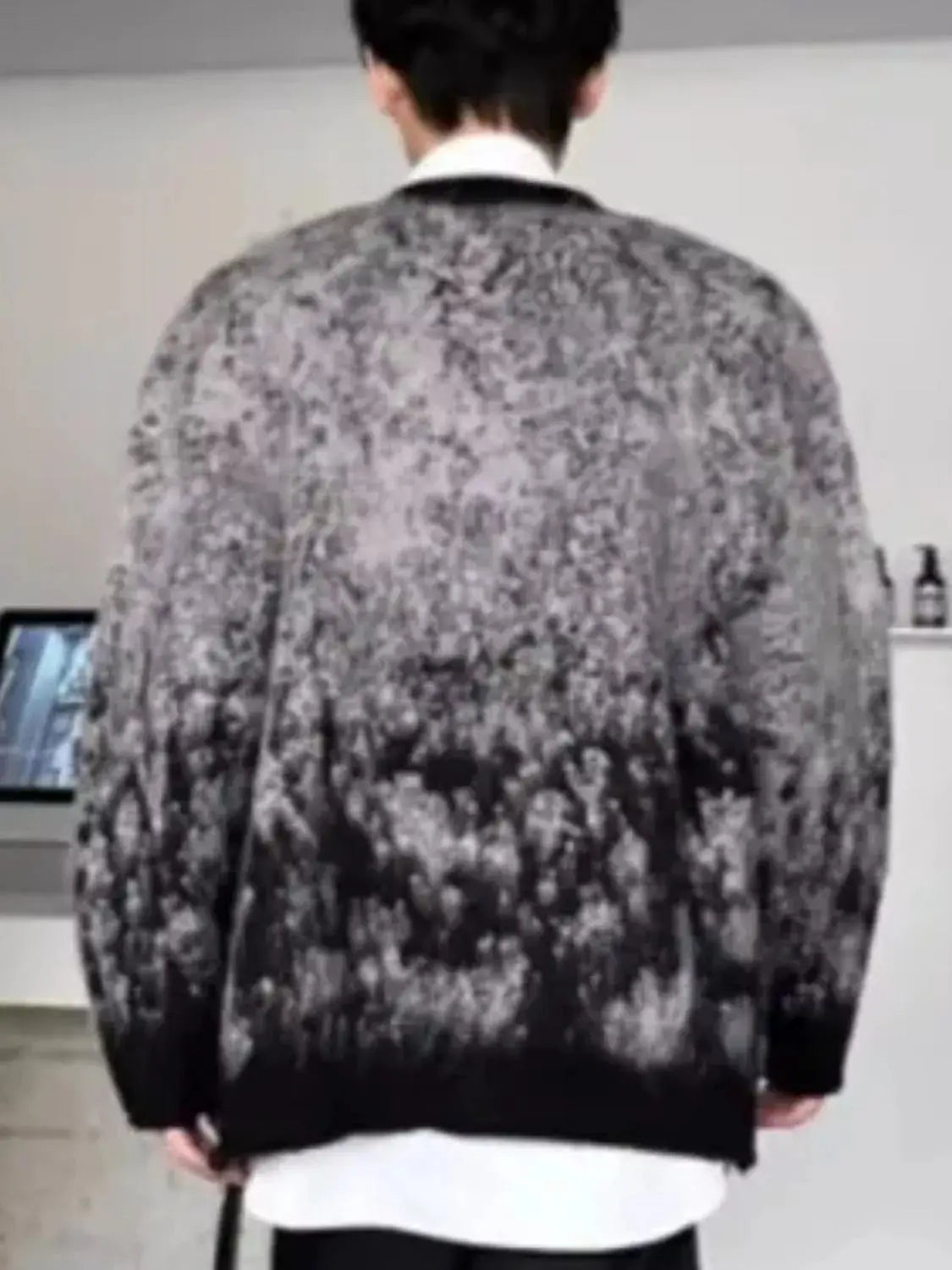 Men's Gradient Long Sleeve Cardigan Simply Love