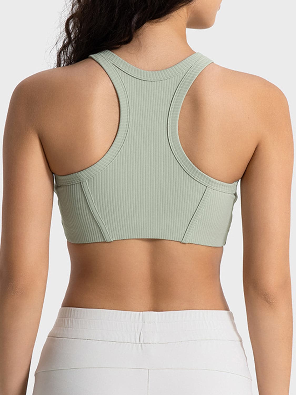 Wide Strap Cropped Sport Tank.