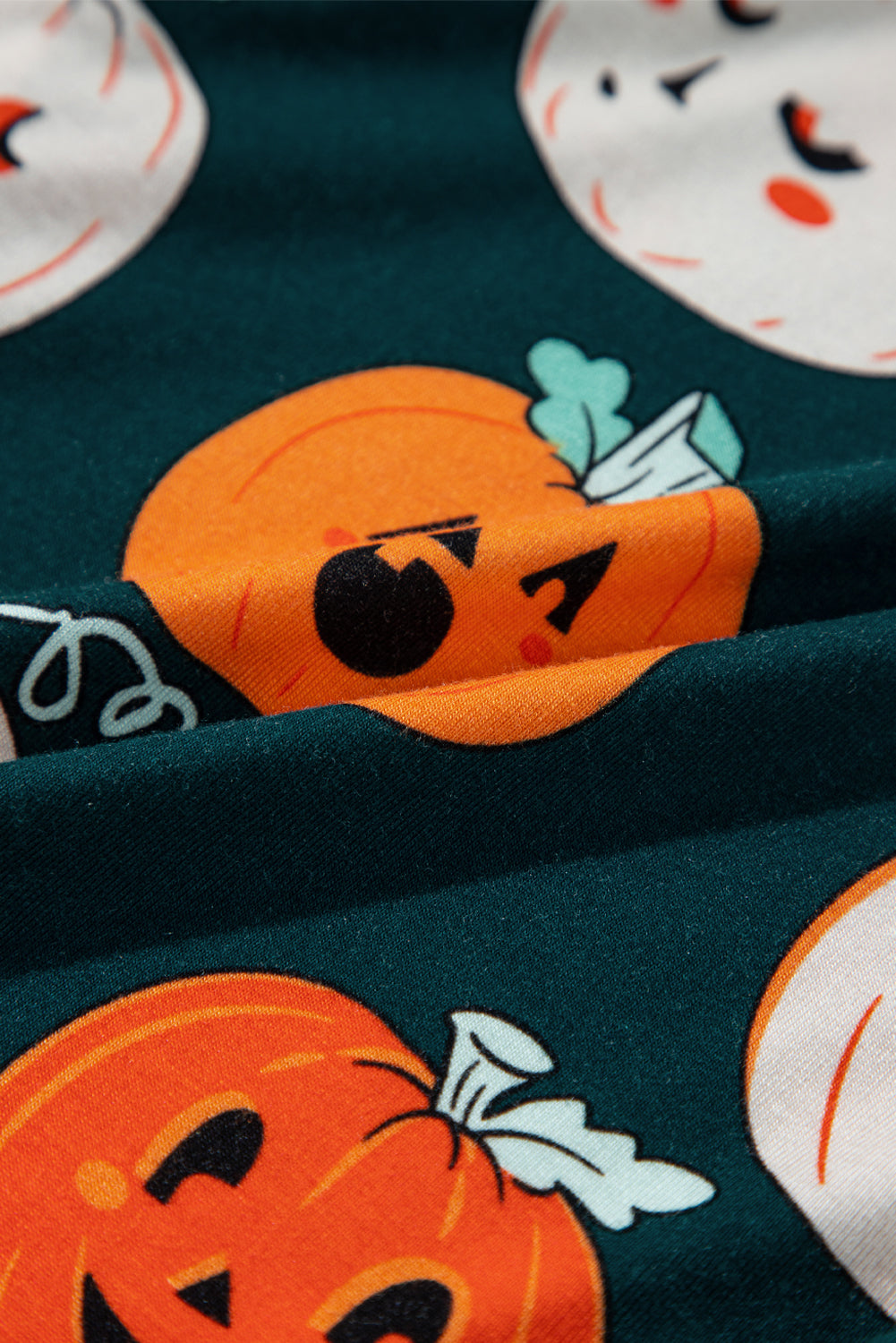 Orange Halloween Pajama Set