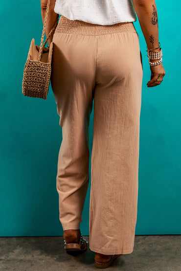 Clay relaxed straight-leg trousers