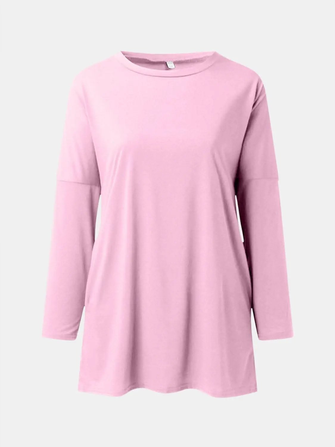 Pocketed long sleeve tee - chic style - Love Salve 