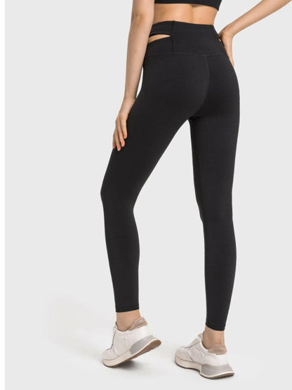 Crisscross Cutout Sports Leggings.