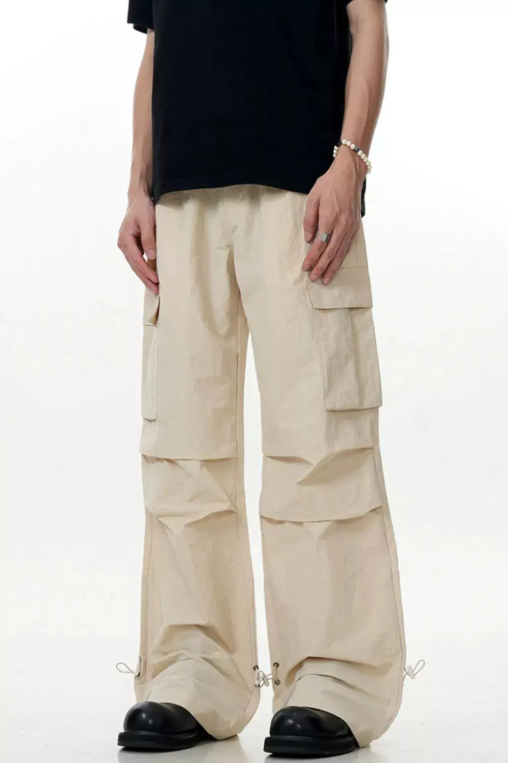 Men's Loose Fit Multi-Pocket Cargo Pants Simply Love