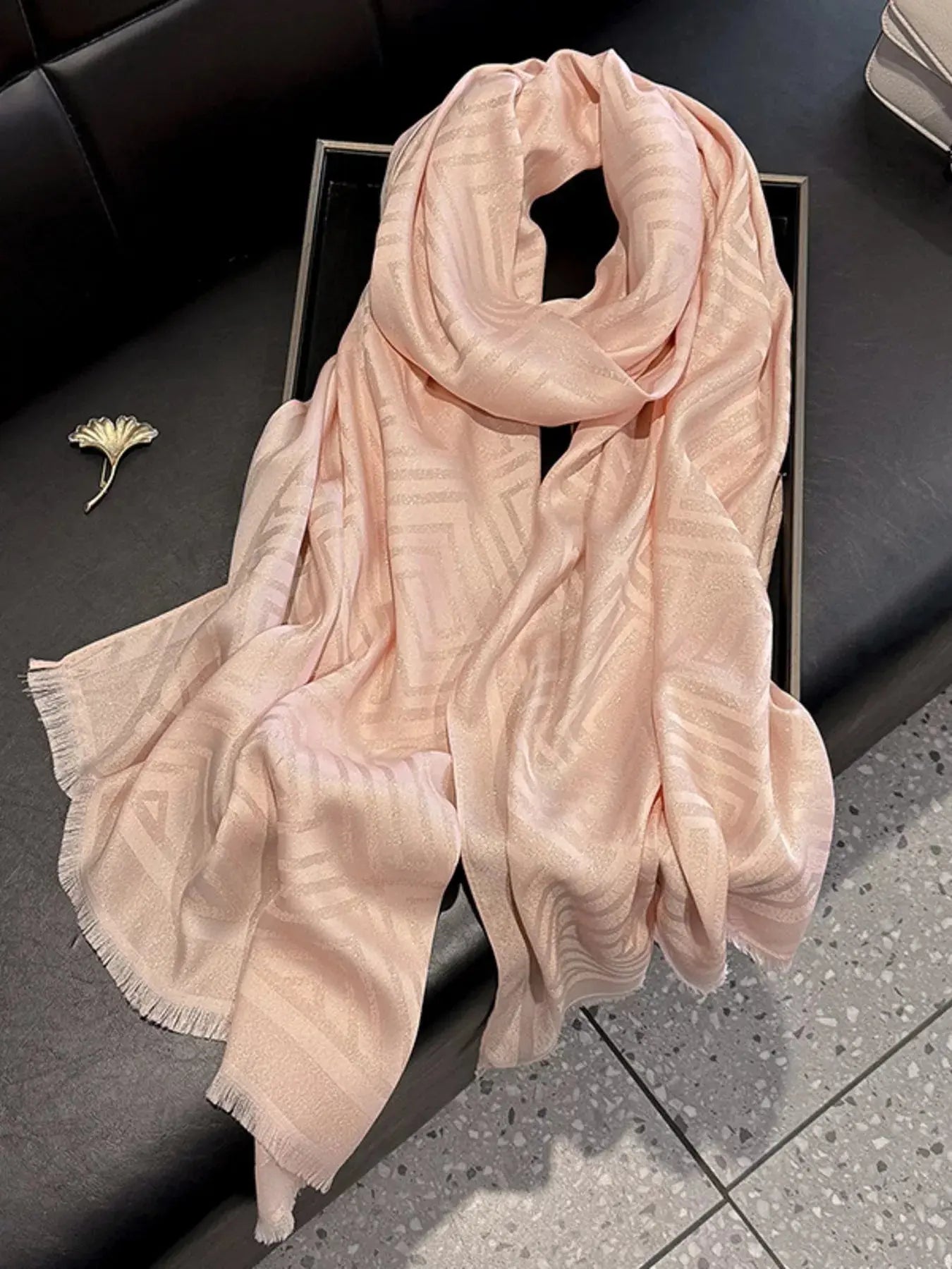 Raw Hem Lightweight Scarf Simply Love