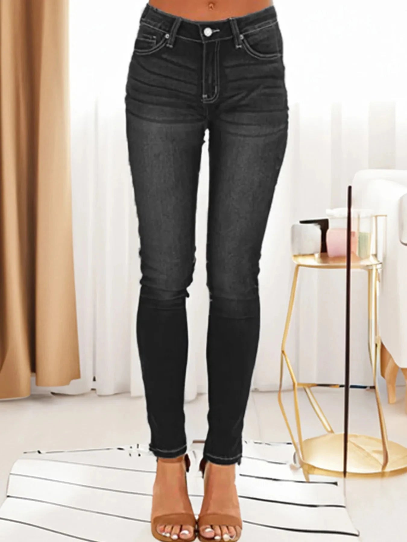 Skinny Fit Washed Jeans Coco’s Tee Boutique