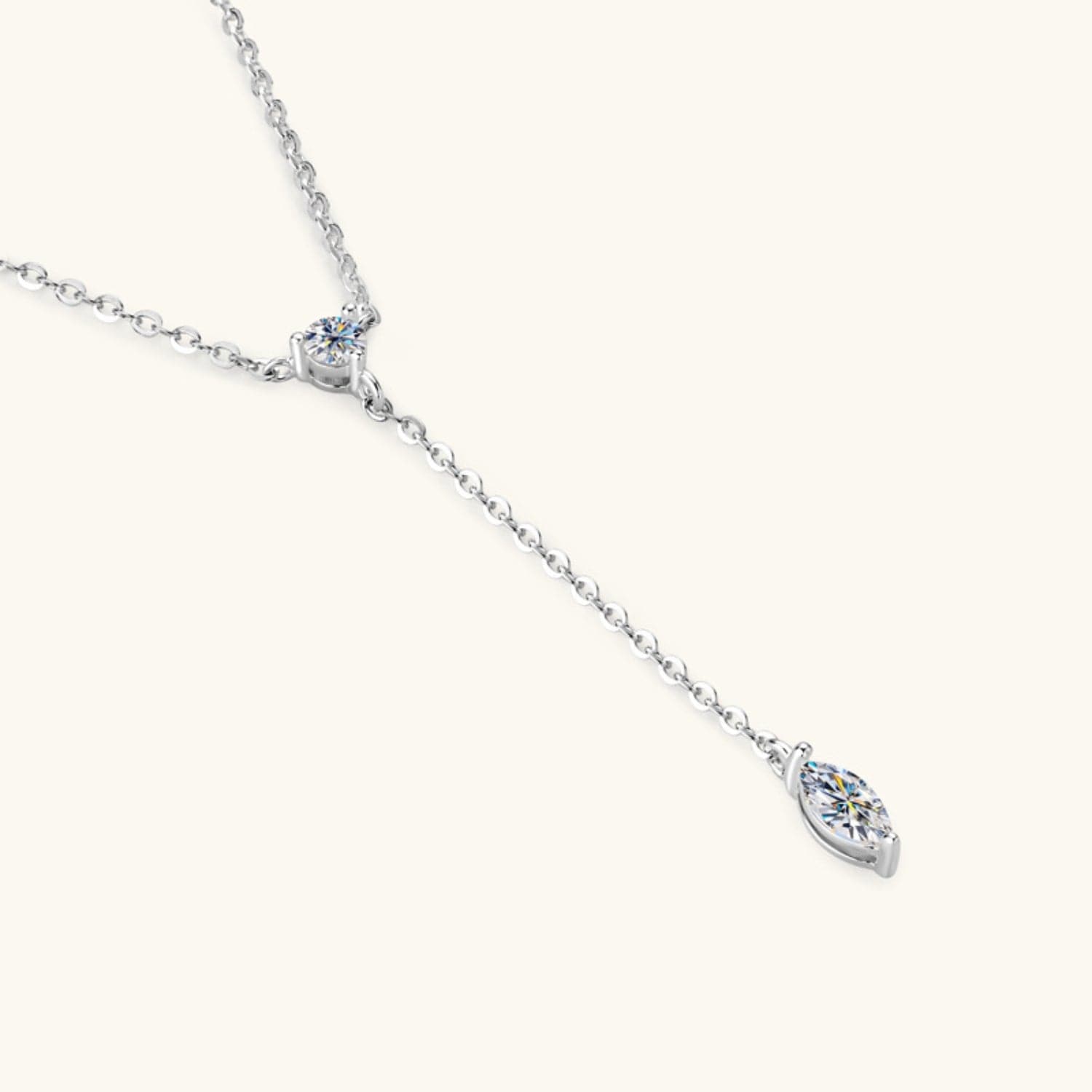 Moissanite 925 Sterling Silver Necklace.