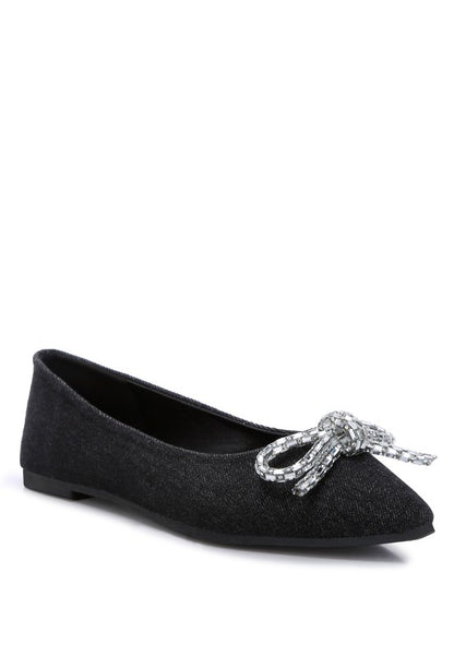 Ellerby embellished bow ballet flats