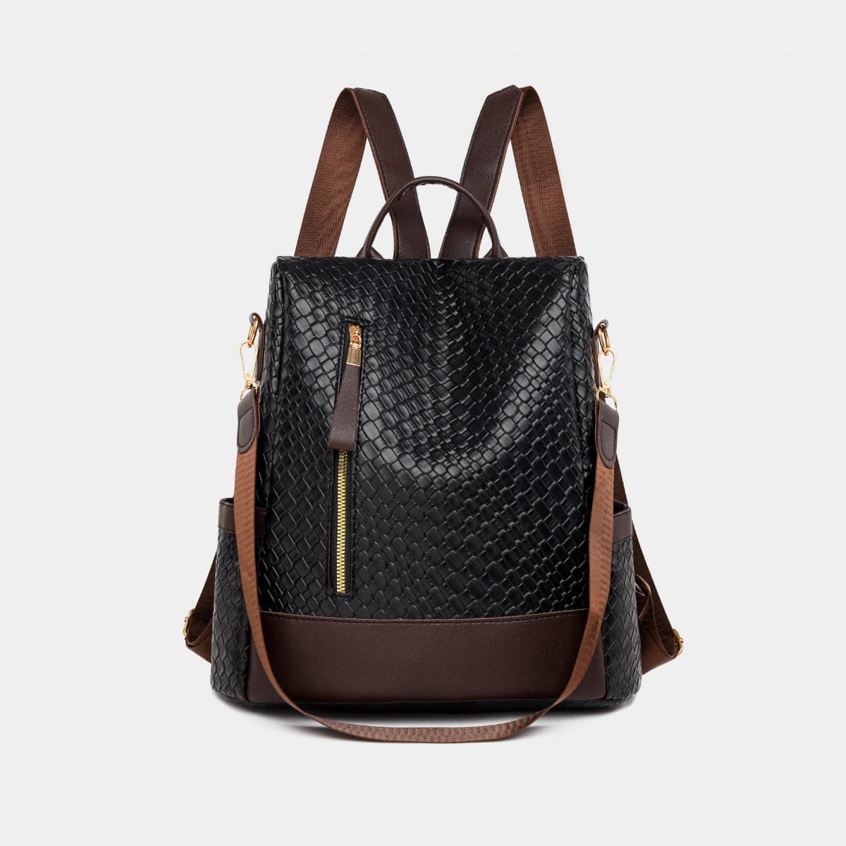 Stylish PU leather large backpack for everyday adventures