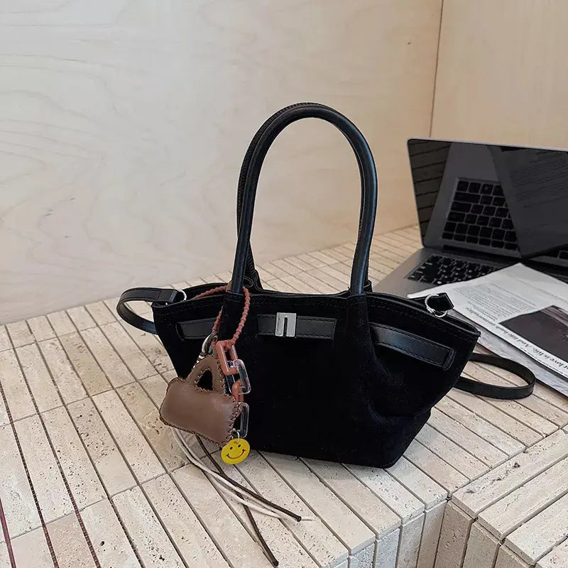 PU Leather Suede Mini Handbag Simply Love
