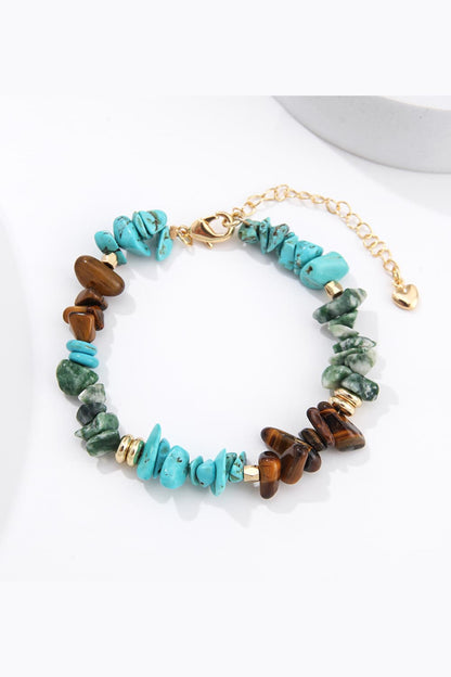 Turquoise & Natural Stone Bracelet.