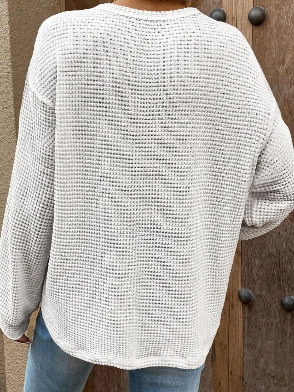 Round Neck Long Sleeve T-Shirt.