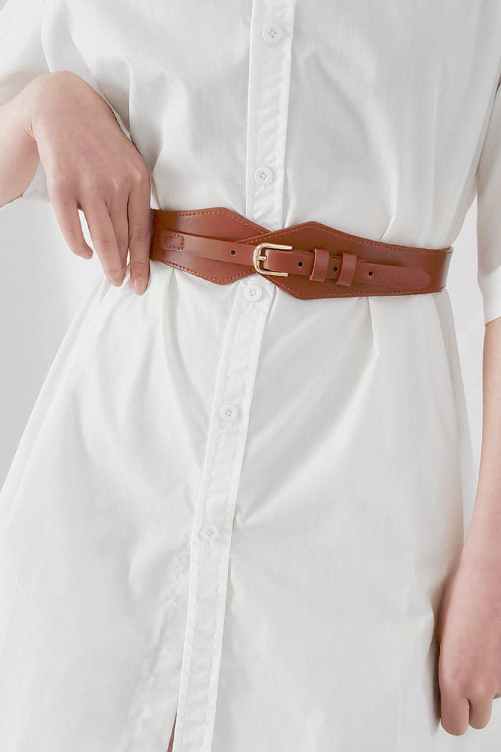 Fashion Geometric Elastic Belt.