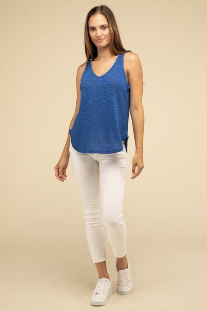 V Neck Sleeveless Cami Top.