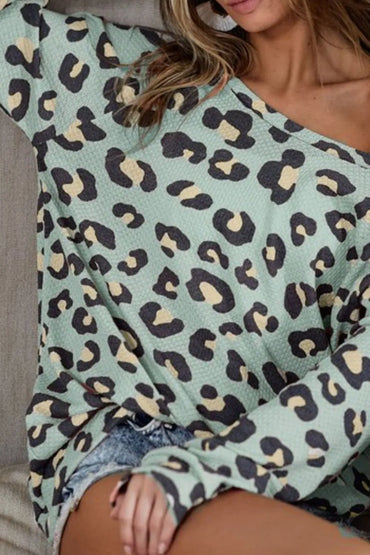 BiBi Leopard Hacci Knit Top - Love Salve 