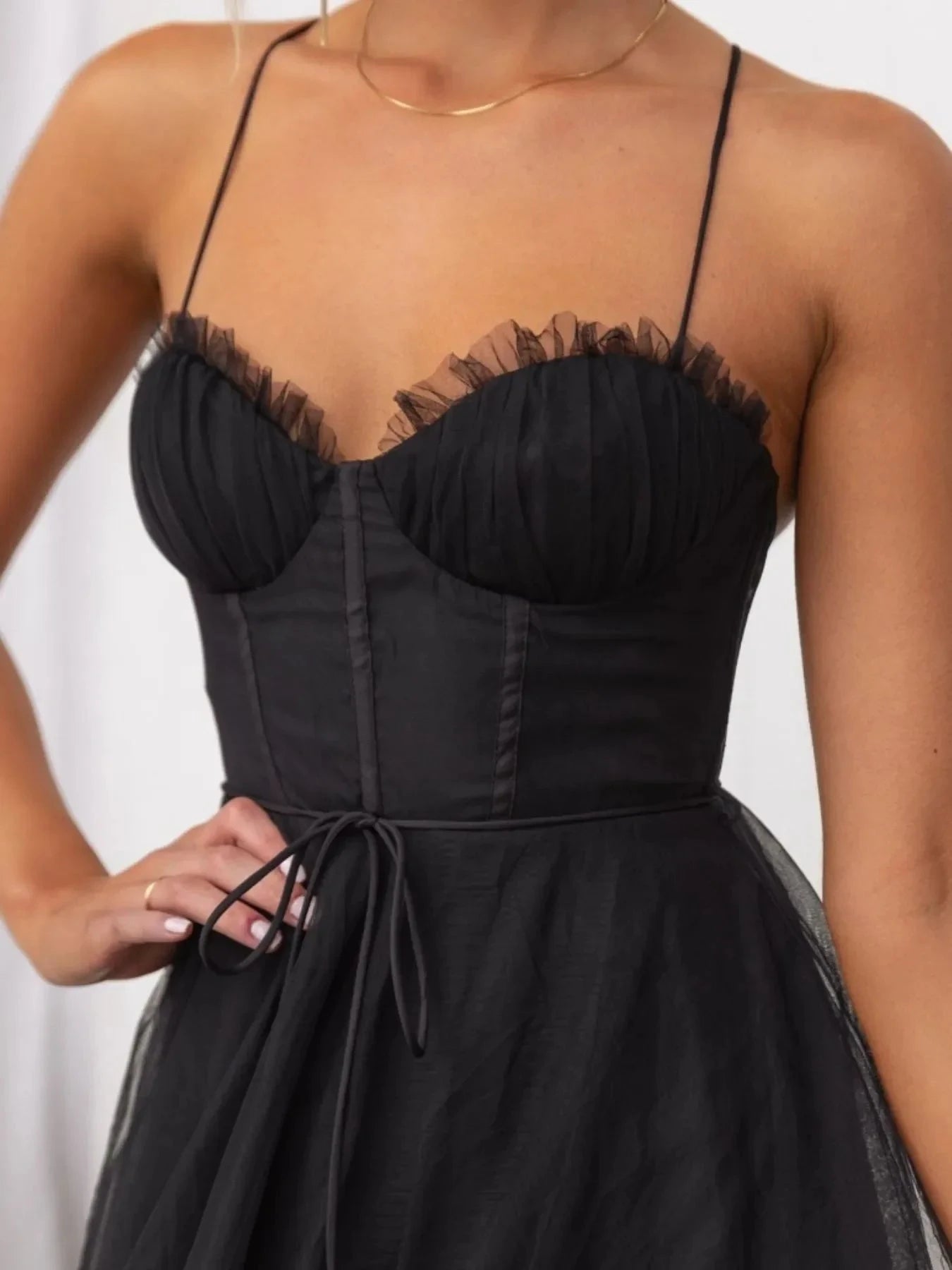 Sweetheart Neck Tulle Midi Dress Coco’s Tee Boutique