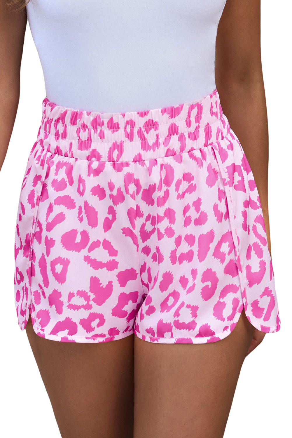 Leopard Elastic Waist Shorts Coco’s Tee Boutique