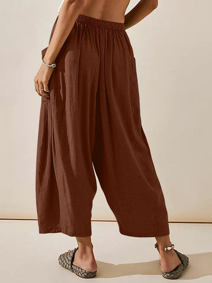 Full Size Wide Leg Pants with Pockets.