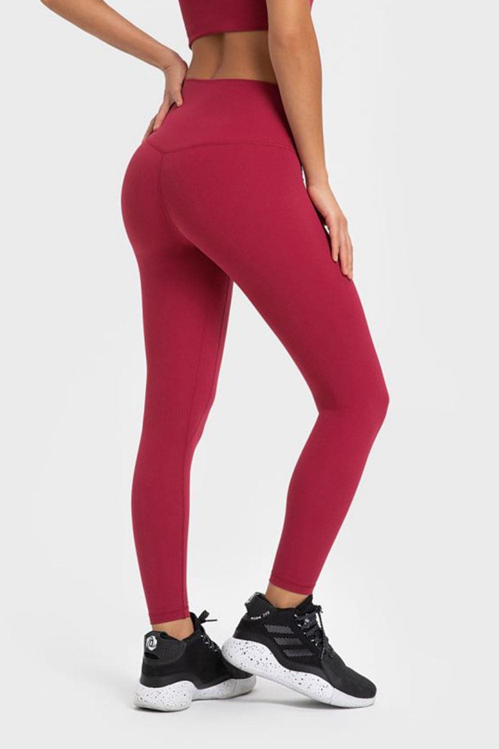 Highly Stretchy Wide Waistband Yoga Leggings.