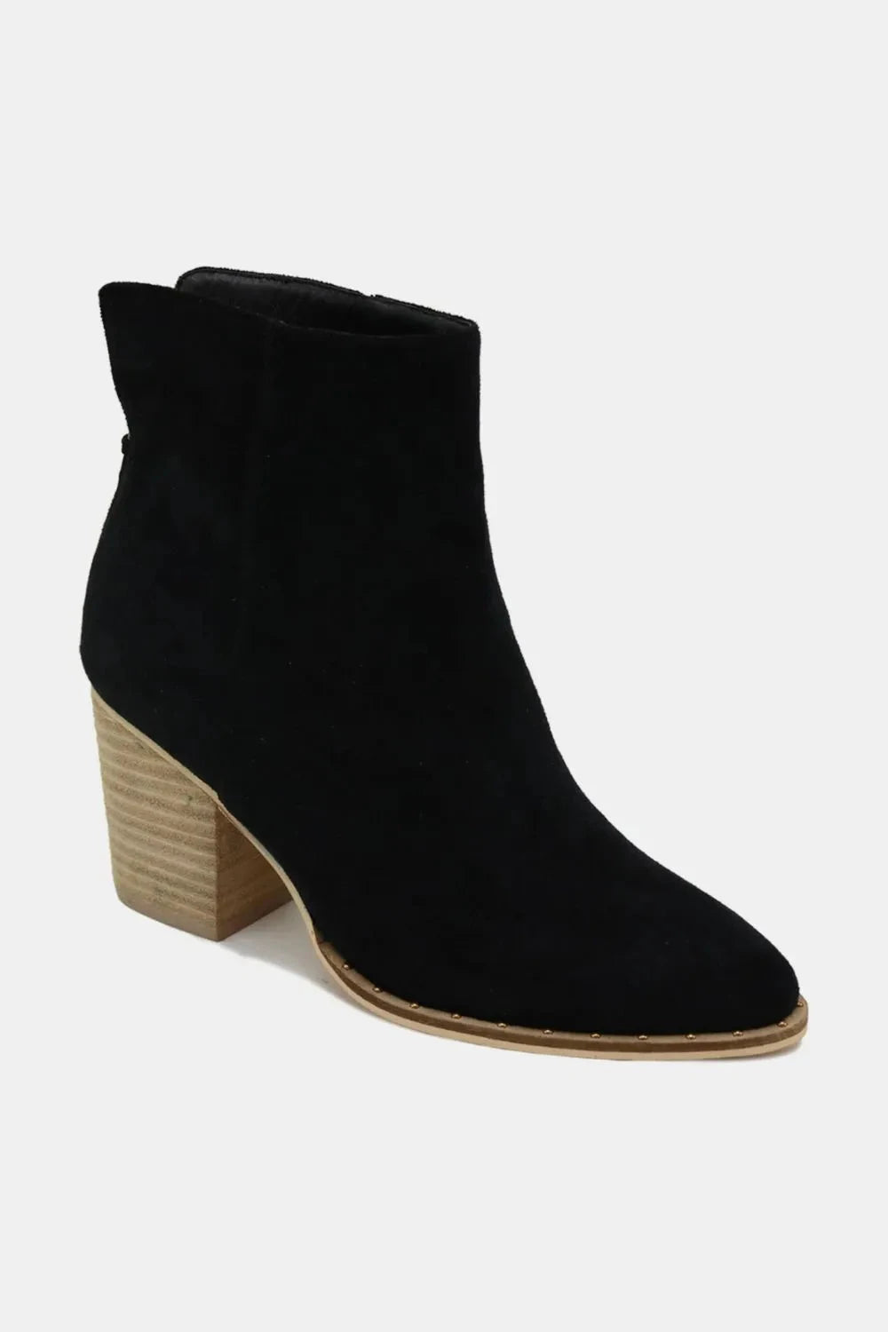 Beast Fashion Suede Point Toe Ankle Booties Coco’s Tee Boutique