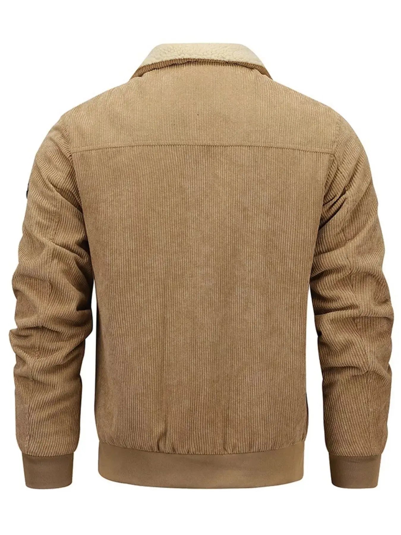 Men's Plus Size Corduroy Sherpa Lined Winter Coat Jacket Simply Love