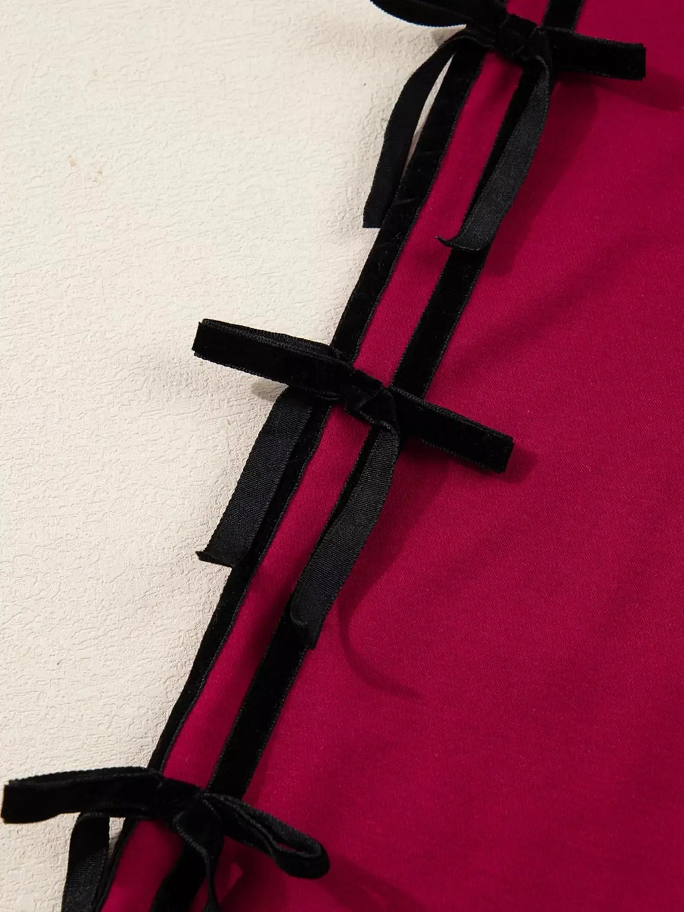 Contrast Striped Bow Detail Drop Shoulder Sweatshirt Dress with Pockets Simply Love