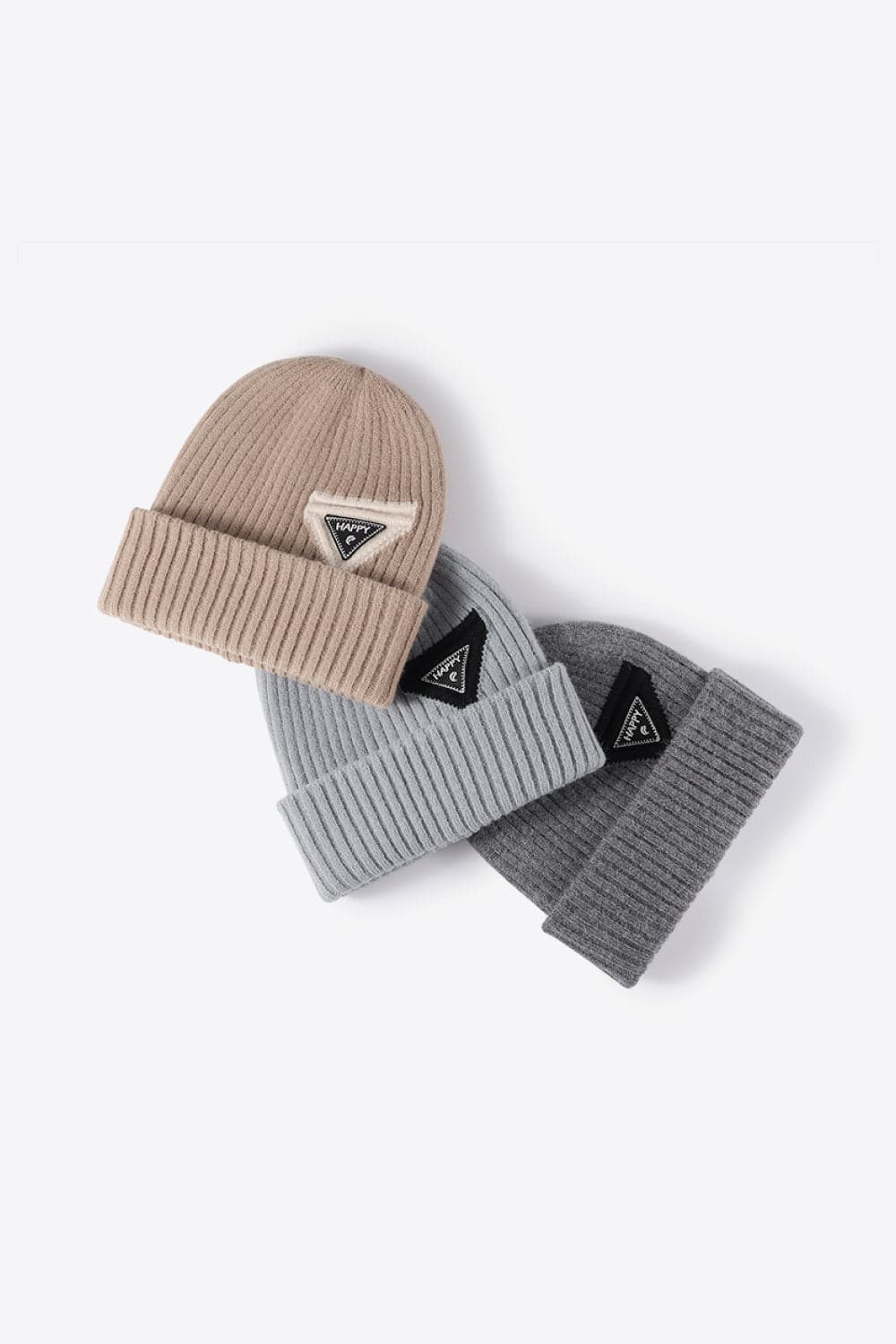 HAPPY Contrast Beanie.