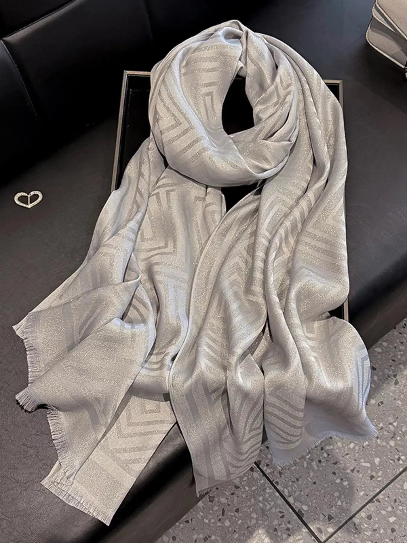 Raw Hem Lightweight Scarf Simply Love