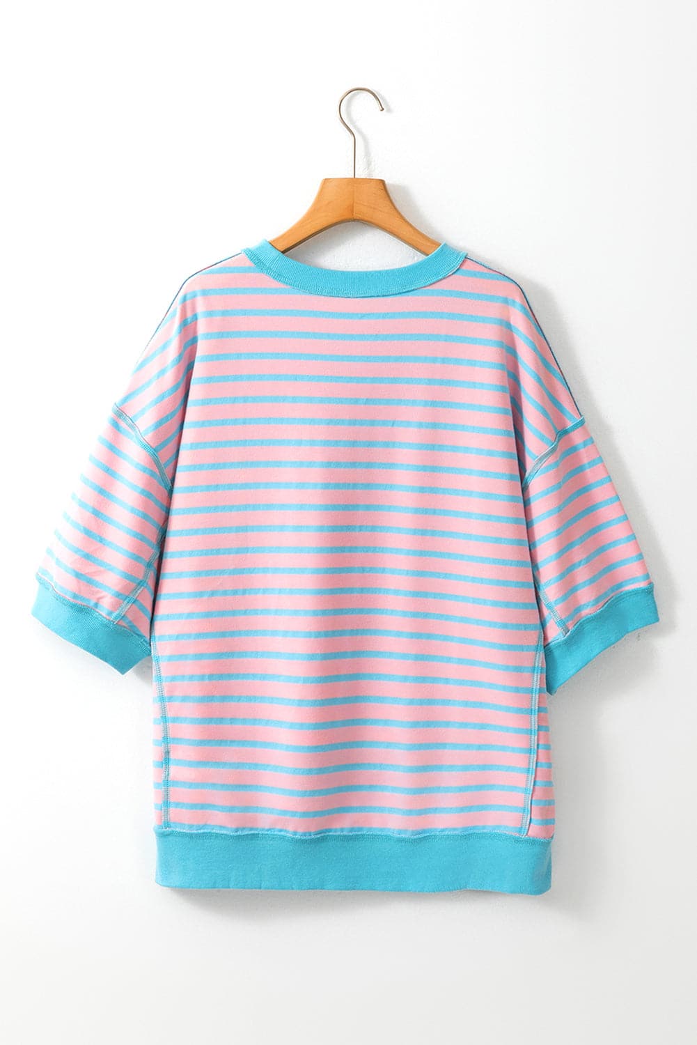 Boots Striped Round Neck Half Sleeve T-Shirt.