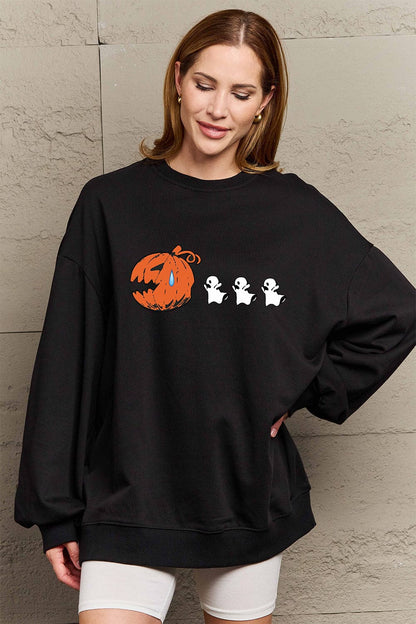 Effortlessly Stylish Drop Shoulder Graphic Sweatshirt