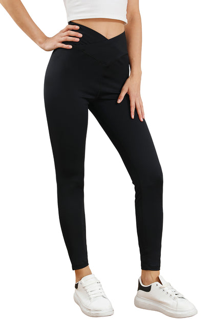 Black seamless leggings - arched waist