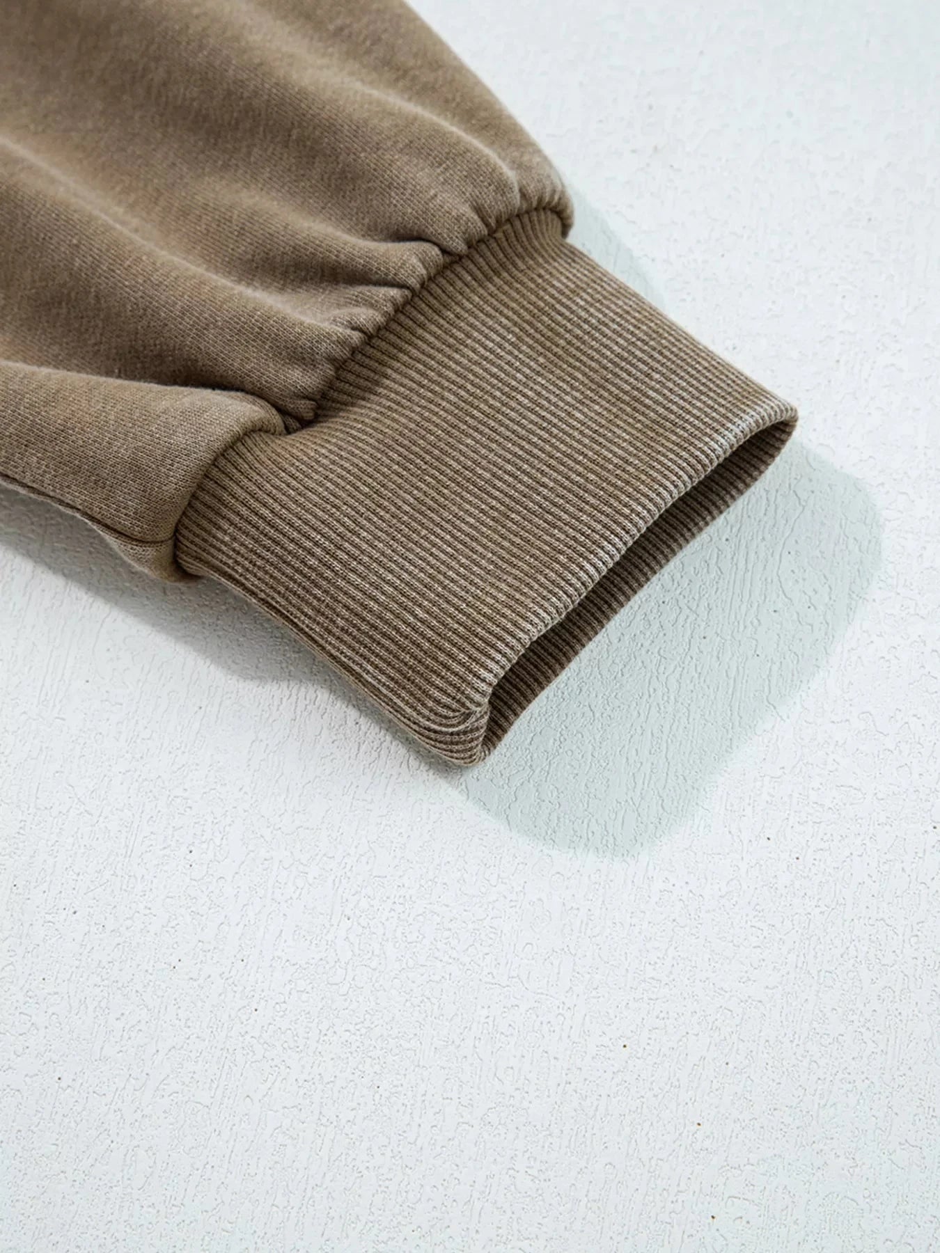 Half Zip Kangaroo Pocket Mineral Wash Baggy Hoodie Simply Love