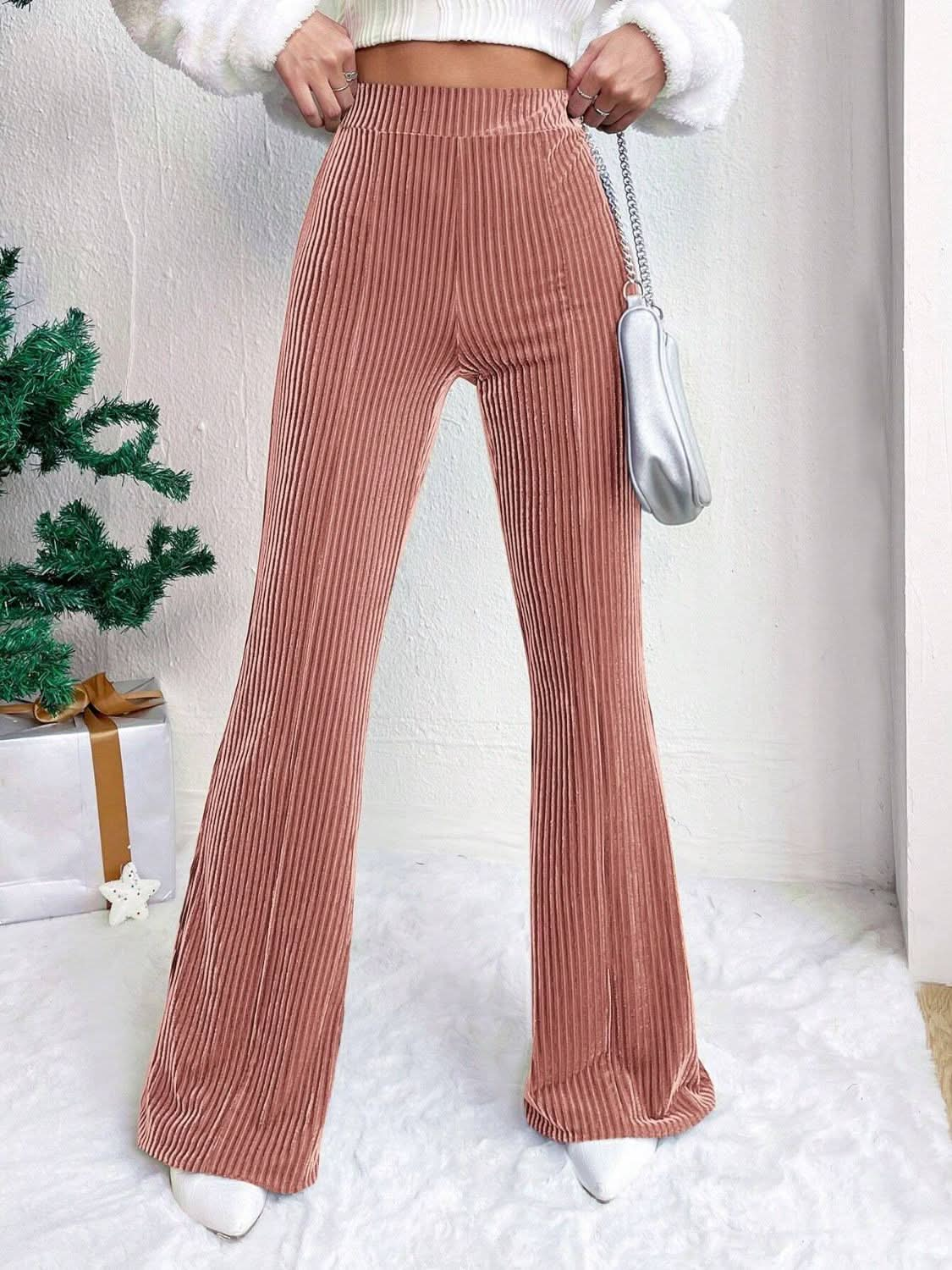 High Rise Bell Bottom Trousers