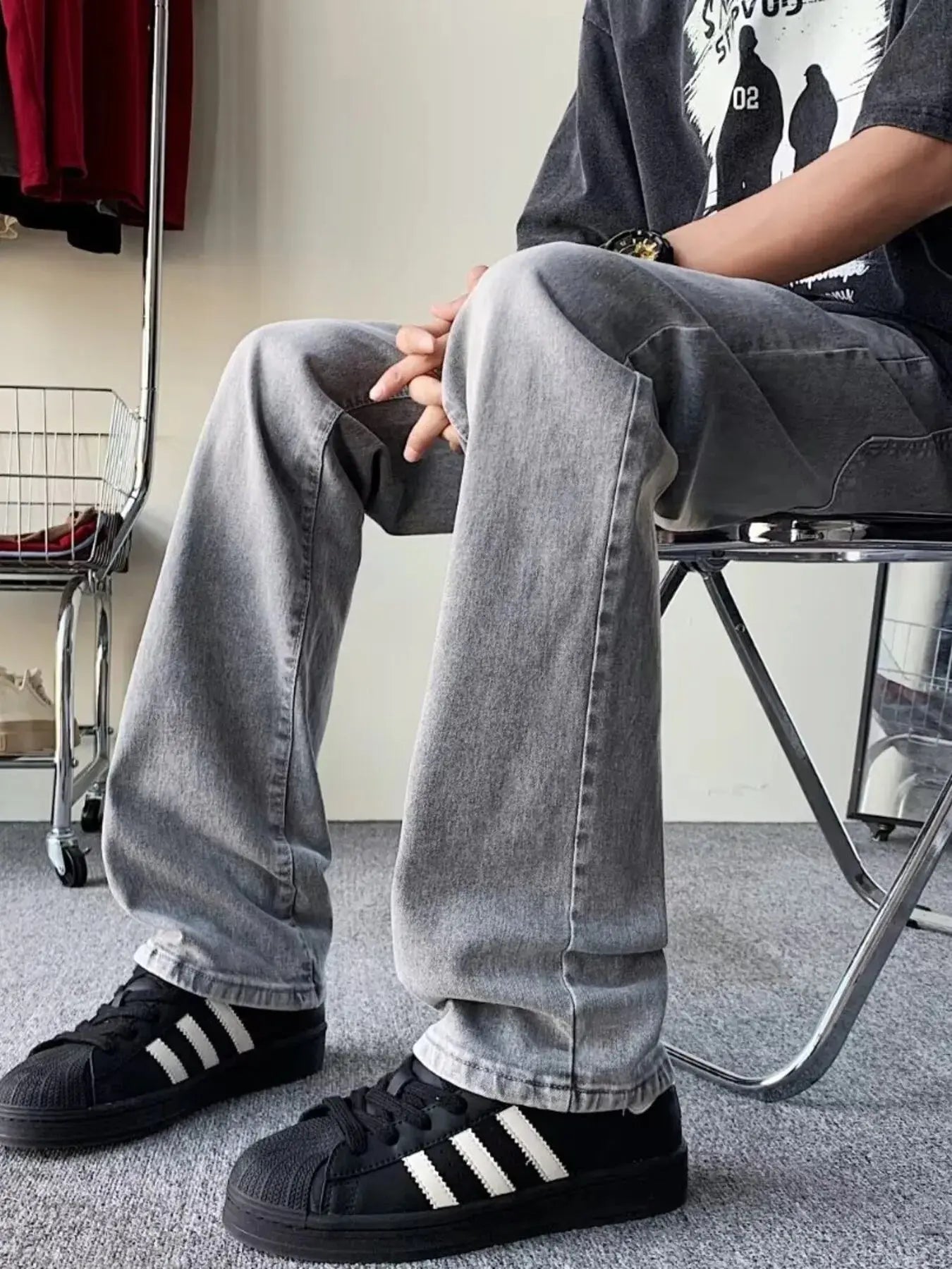 Men's Full Size Loose Fit Jeans Plus Size Simply Love