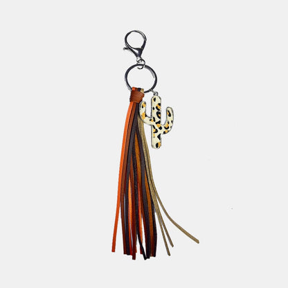 Cactus Keychain with Tassel.