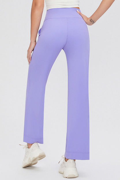 Essential Comfort Drawstring High Waist Pants with Pockets