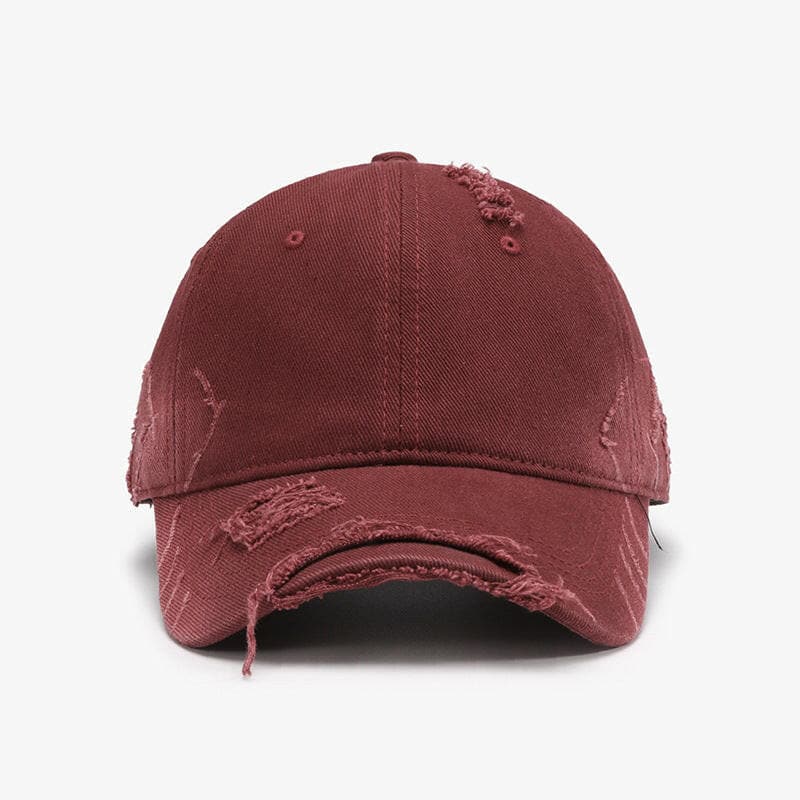 Distressed Adjustable Cotton Hat.