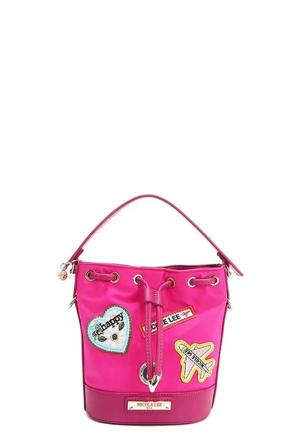 Nicole Lee USA Color Patch Bucket Bag Coco’s Tee Boutique