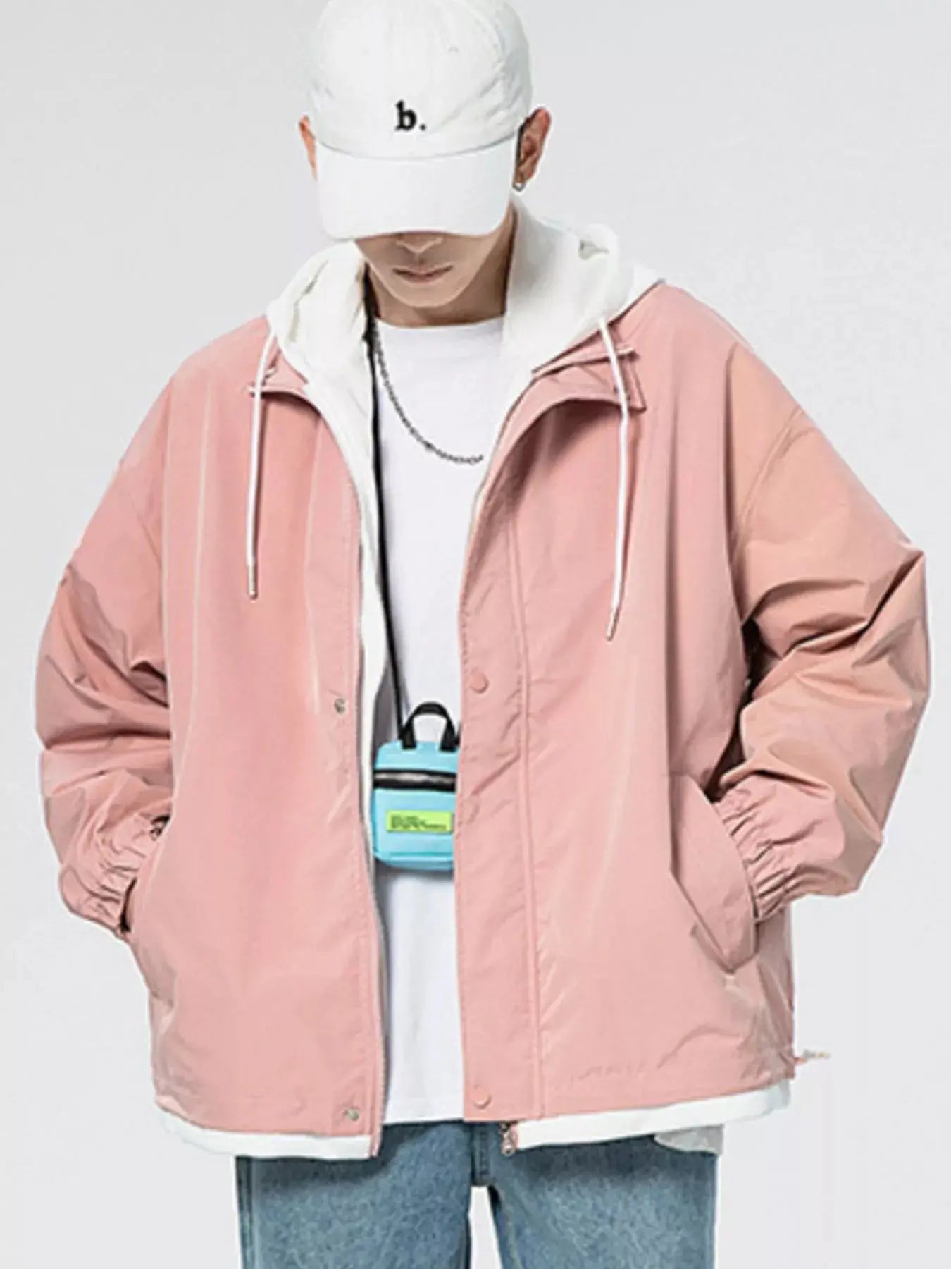 Men's Plus Size Casual Lightweight Windbreaker Jacket Simply Love