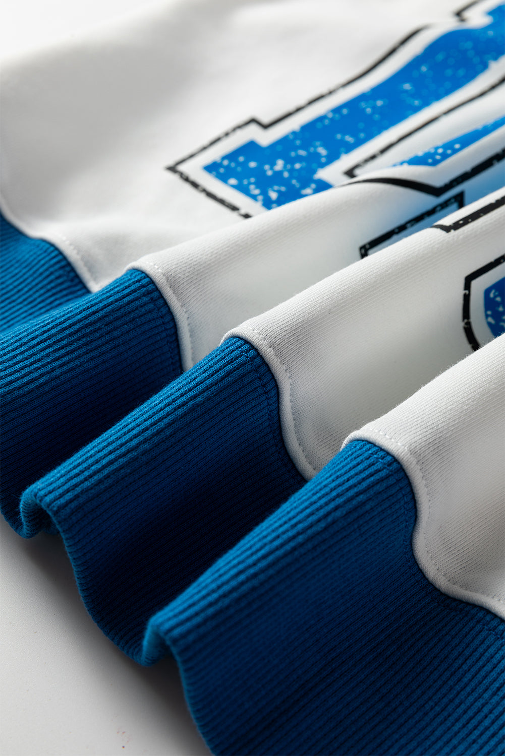 White Game Day Letter Graphic Varsity Striped Sweatshirt Dear-Lover Dropshipping