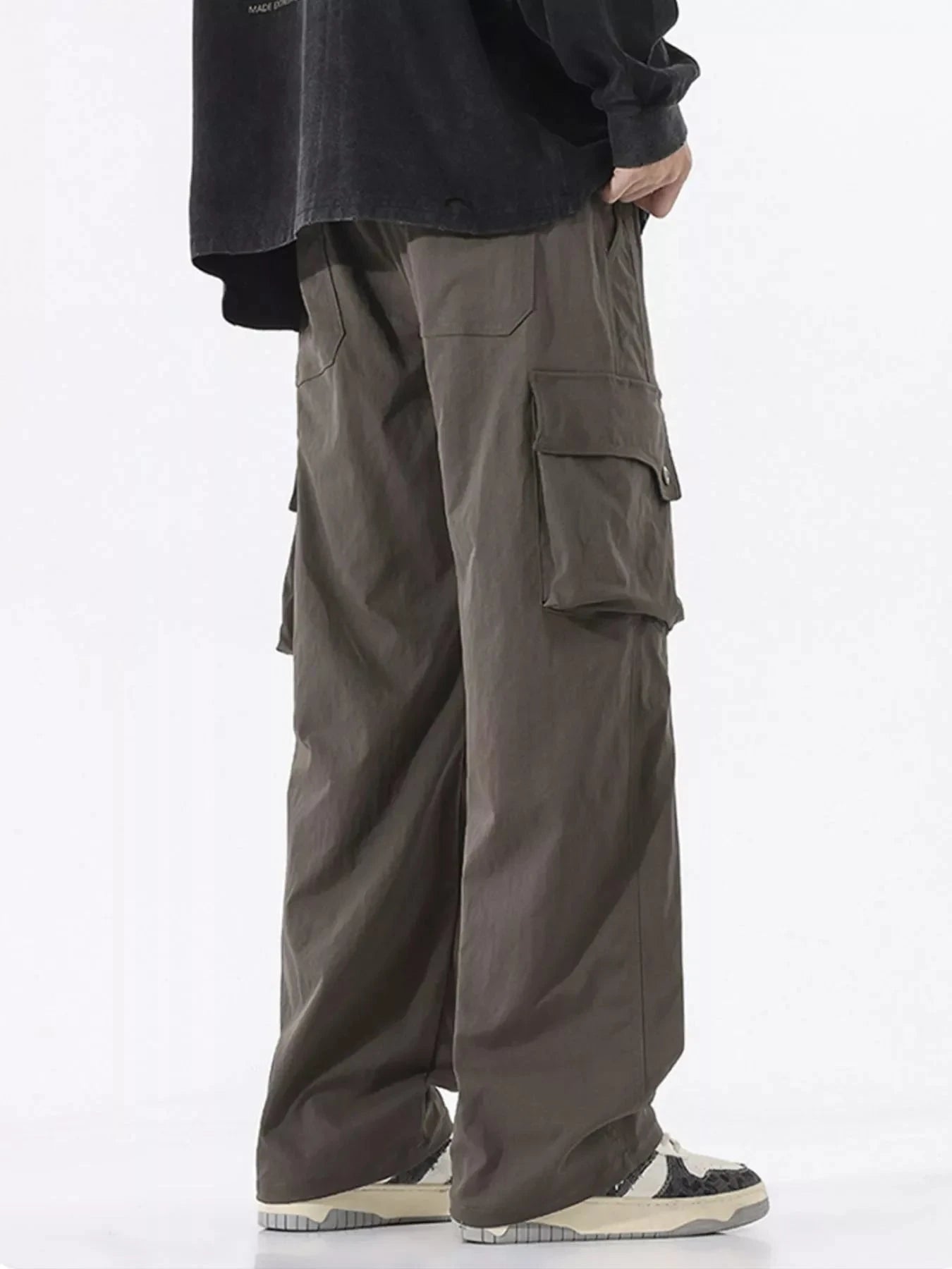 Men's Loose Fit Cargo Pants With Multiple Pockets Plus Size Simply Love