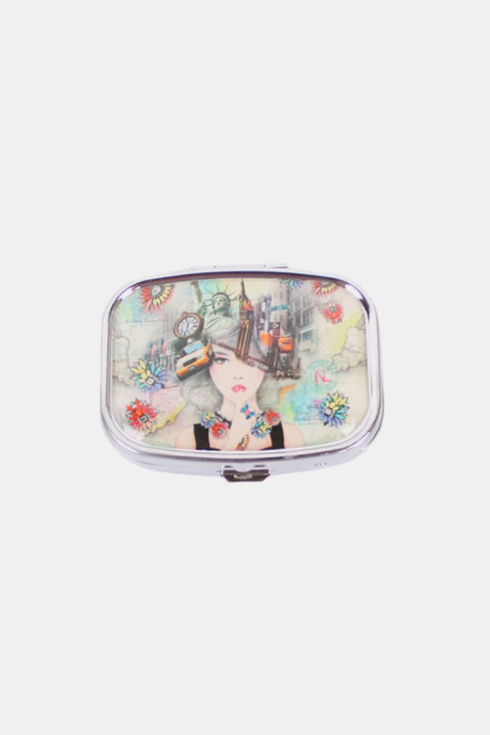 Nicole Lee metallic pill case