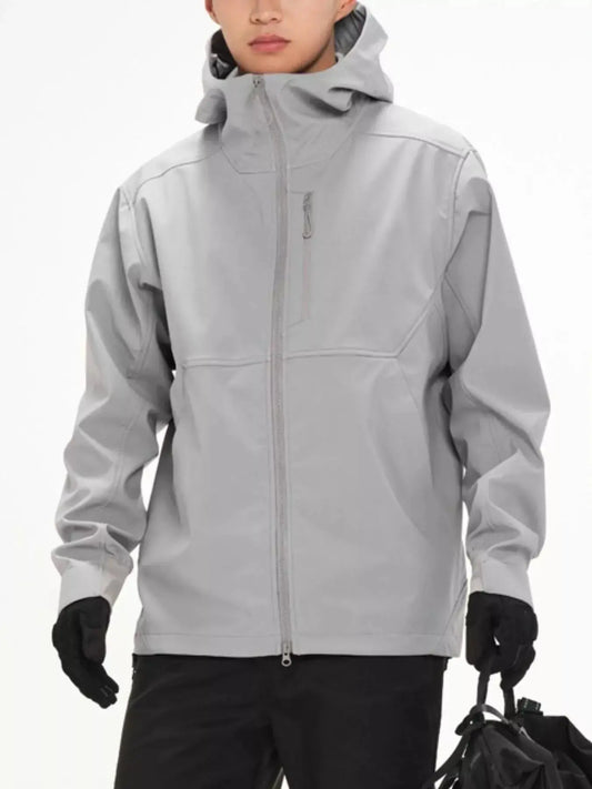 Men's Full Size Zip Up Long Sleeve Jacket Plus Size Simply Love