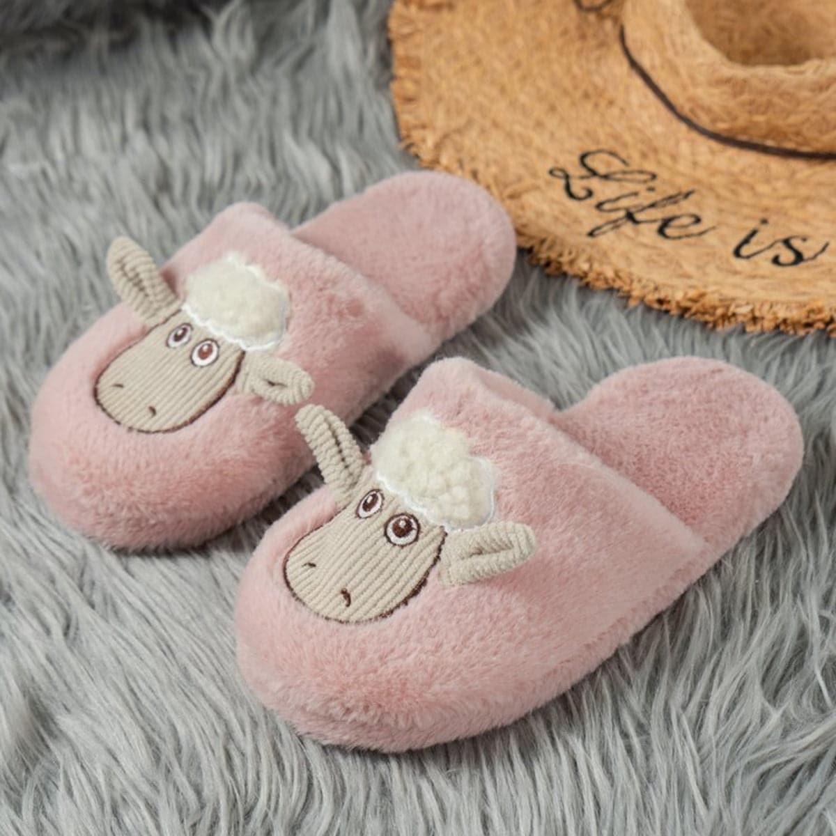 Cozy cotton sheep slippers - ultimate comfort