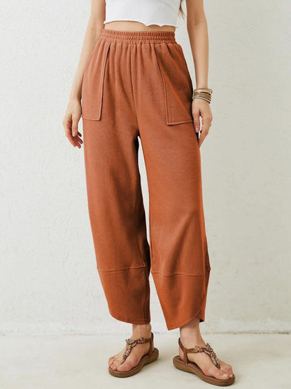 Lovelet Wide-Leg Comfort Pants with Elastic Waist