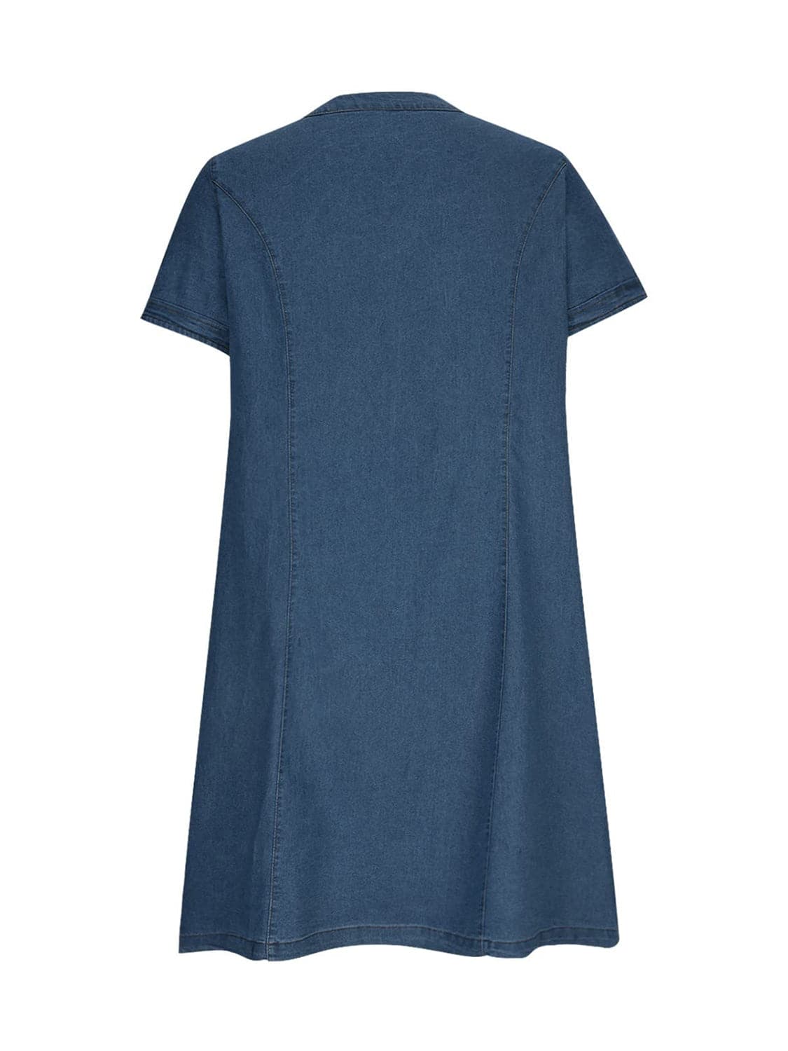 Chic denim dress with pockets