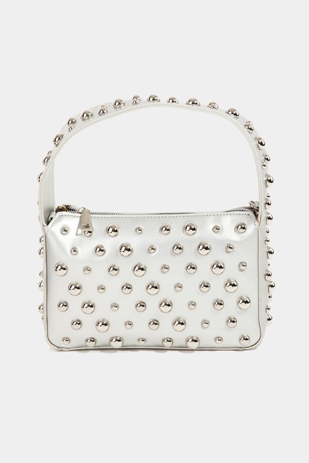 Studded elegance: Chic square handbag