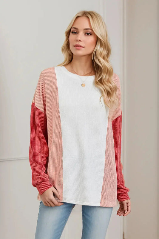 Double Take: Textured Long Sleeve Tee - Love Salve
