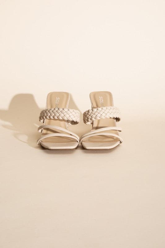 CARMEN-S Braided Strap Sandal Heels.