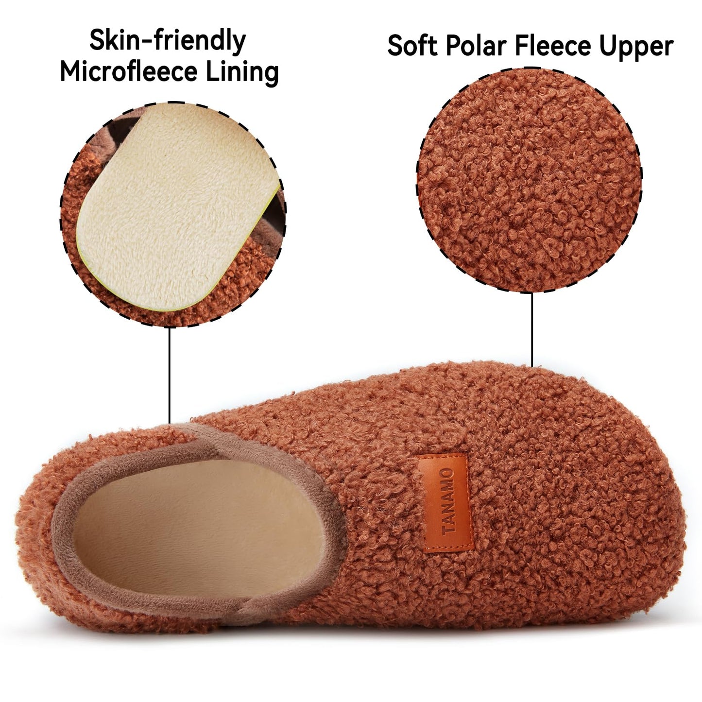 Tanamo House Slippers for Women Men Indoor Barefoot Slippers Socks Furry Slip on House Shoes Cozy Comfy Slippers for Home Bedroom Travel Yoga